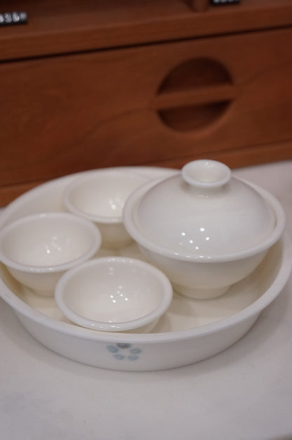 Jingdezhen | Lanting | Handmade Melon White Tureen Set