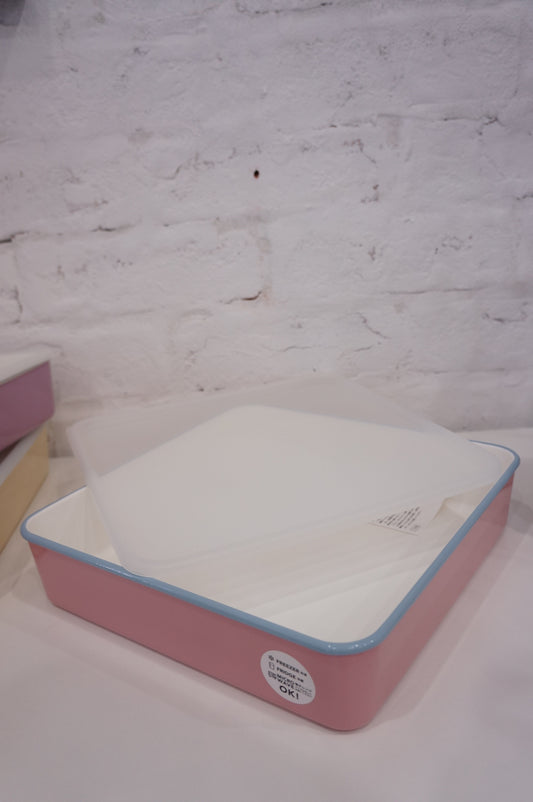 Japanese Storage Box | Macaron Colors | Large Square Box - Pink