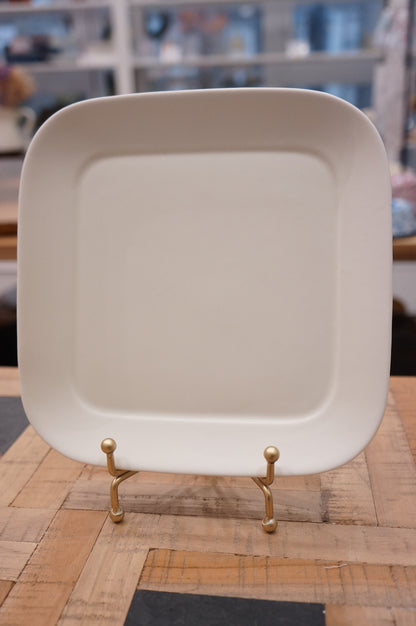 Jingdezhen | White Suet Glaze Square plate