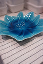 Seto Ware | Flower Plate - Large Blue Lily