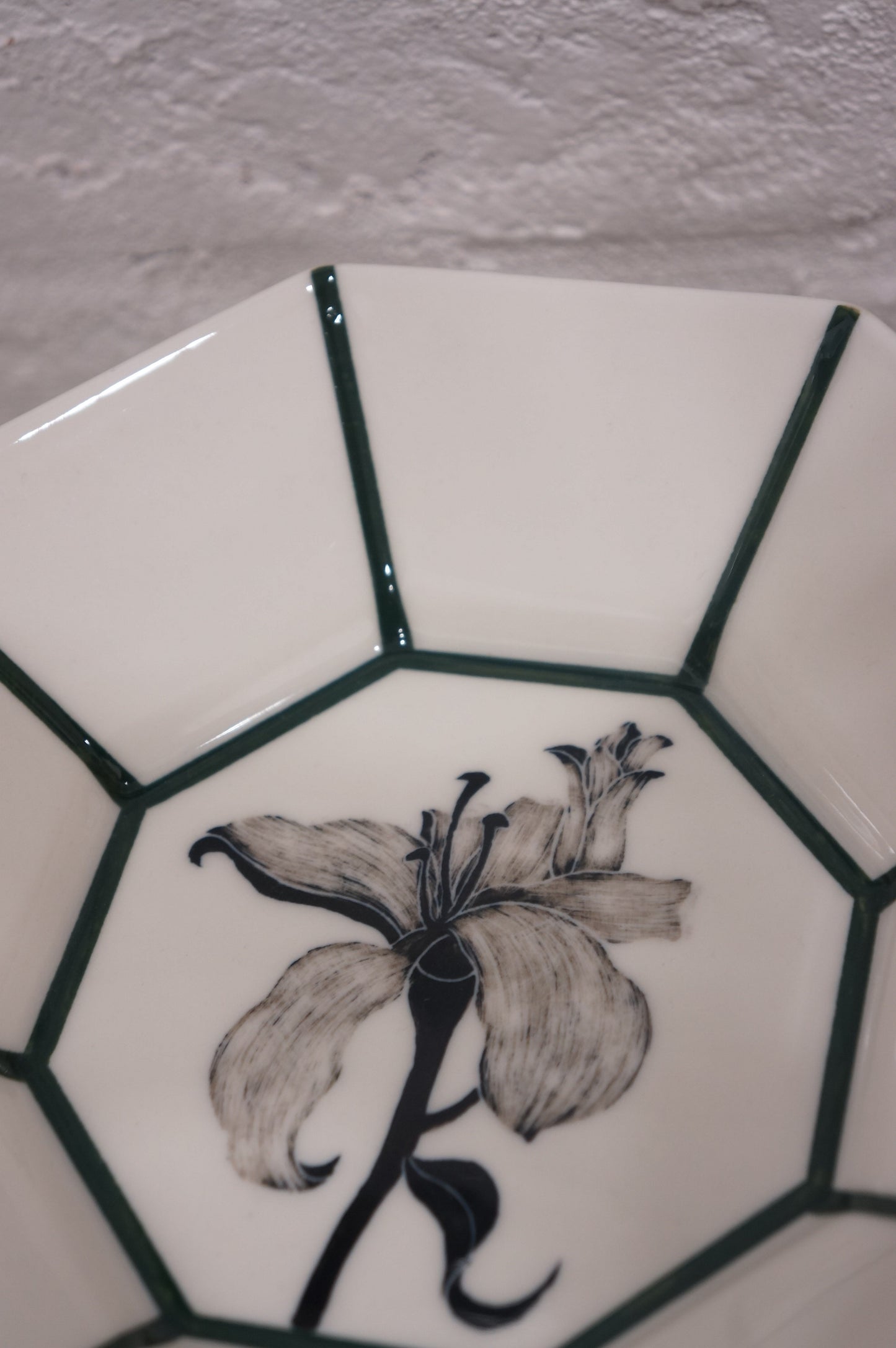 Jingdezhen | Junsheng | Hand-painted underglaze Flower Style Octagonal plate