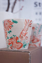 Jingdezhen | Jiangcunzhi | Red and Green Color Straight Tumbler