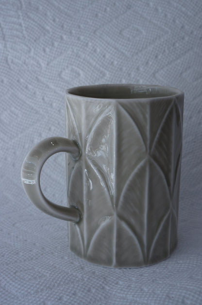 Jingdezhen | Daojin | Leaf Vein Style Straight Mugs (3 colors)