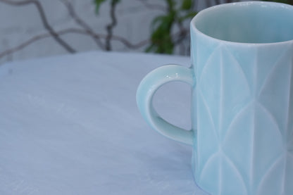 Jingdezhen | Daojin | Leaf Vein Style Straight Mugs (3 colors)