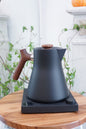 Fellow | Corvo EKG Tea Kettle - Electric Version Matte Black + Walnut