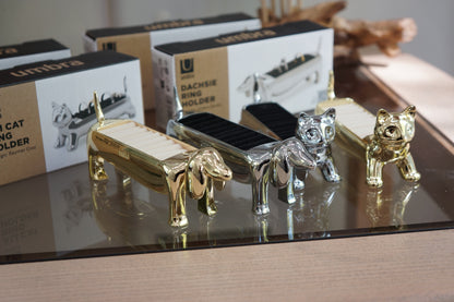 Umbra | Dachsie Ring Holder Dog Gold