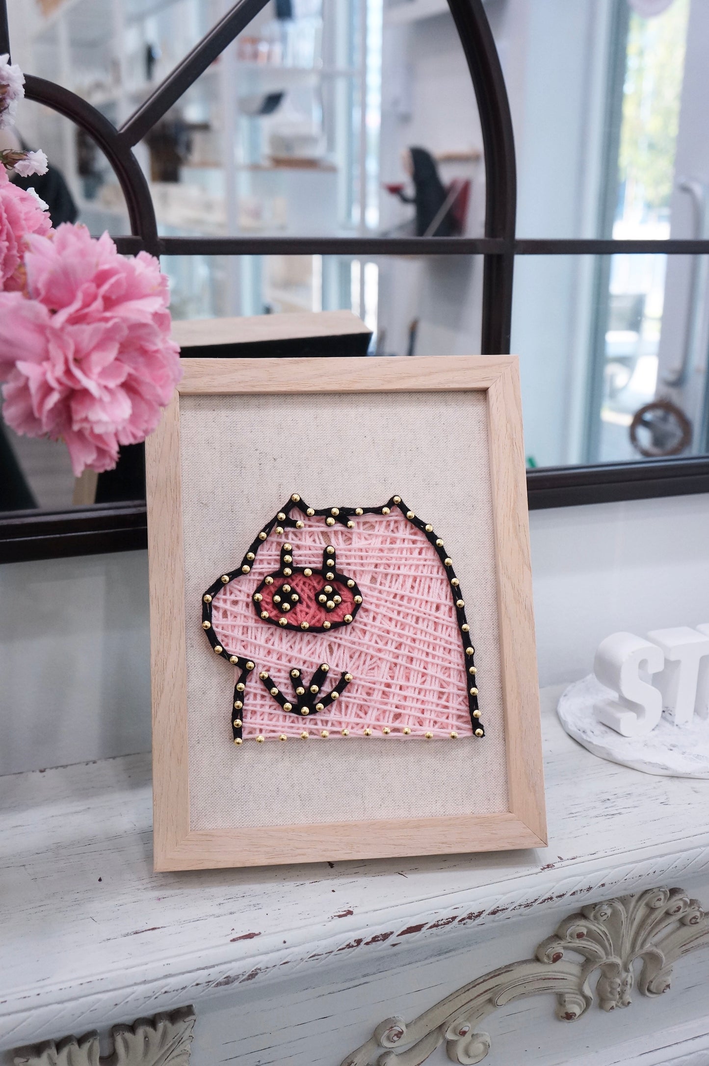 Customized Pattern Framed String Art