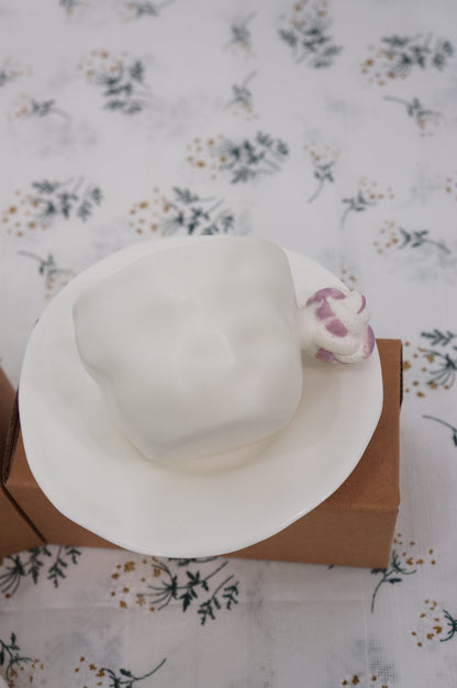 Jingdezhen | Gutou | Corrugation Single Ear Cup & Saucer