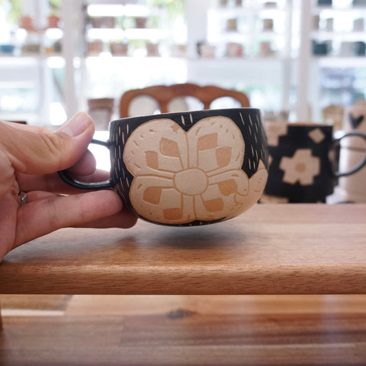 Jingdezhen | Yundou Round Flower Mug