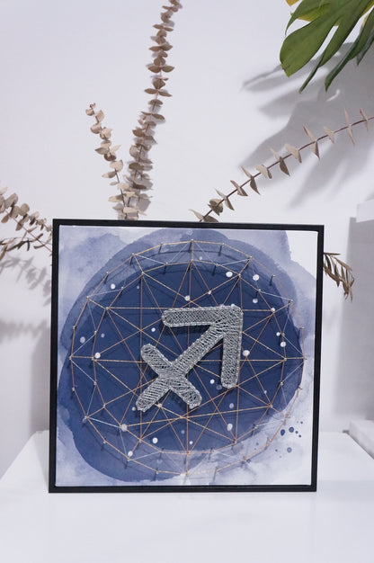 Constellation Symbol Framed String Art