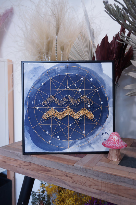 Constellation Symbol Framed String Art