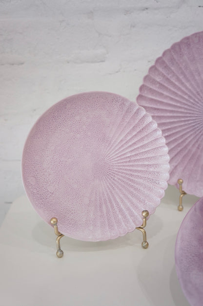 Arita Ware | Purple Pearl Bubble Pattern Plate - Round Plate