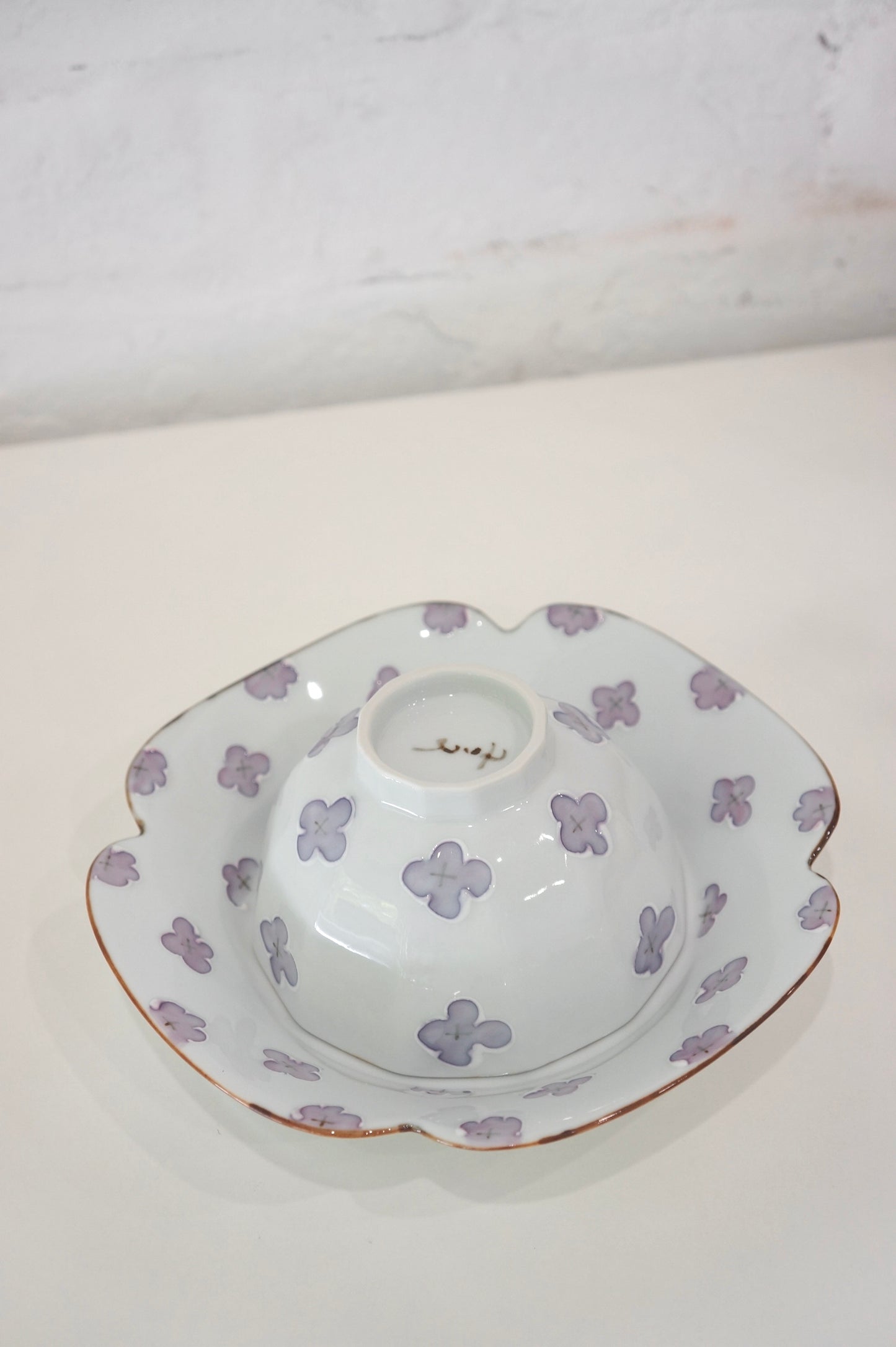 Arita Ware | Purple Flower Rice Bowl