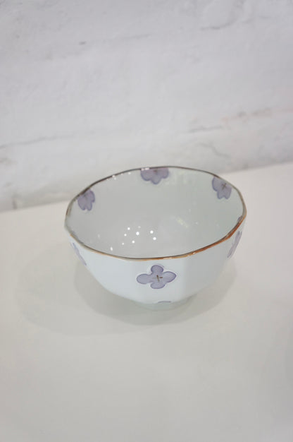 Arita Ware | Purple Flower Rice Bowl