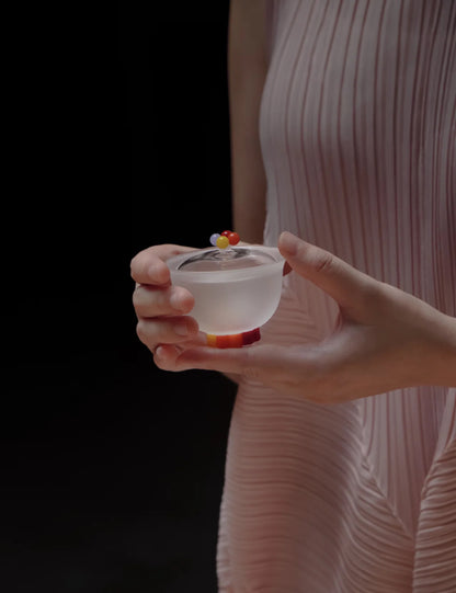 十卿 Glassware XuanGuo Series - Small Frosted Gaiwan Gift Set