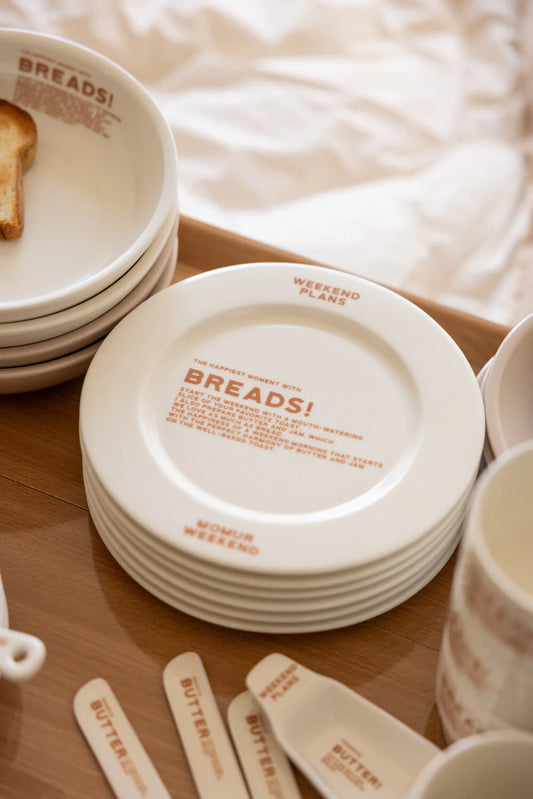 Momur | Weekend 6 Bread Plate（2 colors）