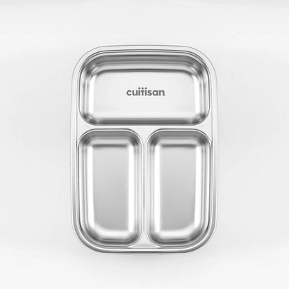 Cuitisan Stainless steel Microwavable Storage Box - Partition Rectangle 560ml