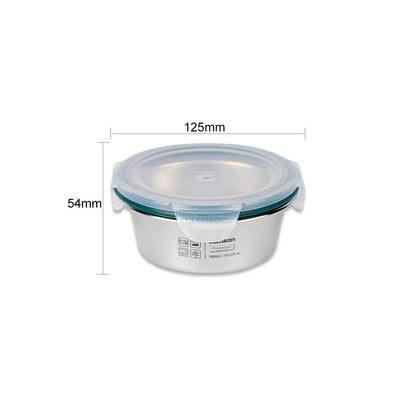 Cuitisan Stainless steel Microwavable Storage Box - Simple Round 300ml