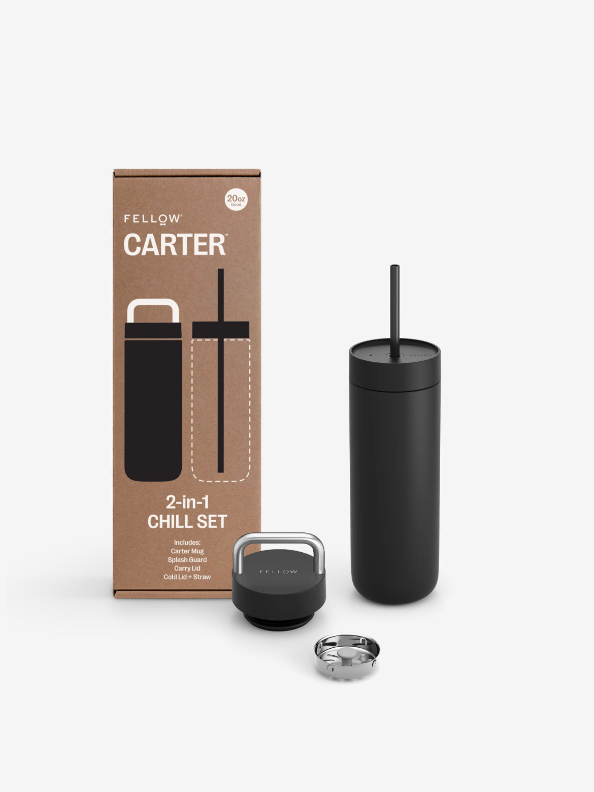 Fellow｜Carter 2 in 1 Chill Set 20oz Matte Black