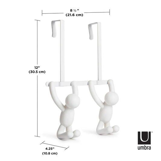 Umbra | BUDDY 2 OVER THE DOOR HOOK（White）