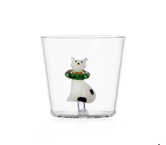 Ichendorf 2026 Christmas Special | Tumbler White Cat with Green Wreath