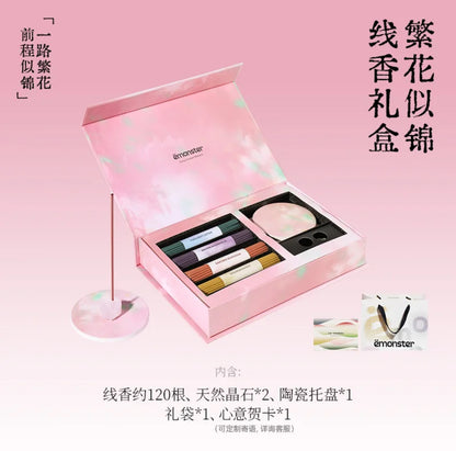 Encens Emonster - Coffret cadeau de 120 bâtonnets - Éclat de fleurs