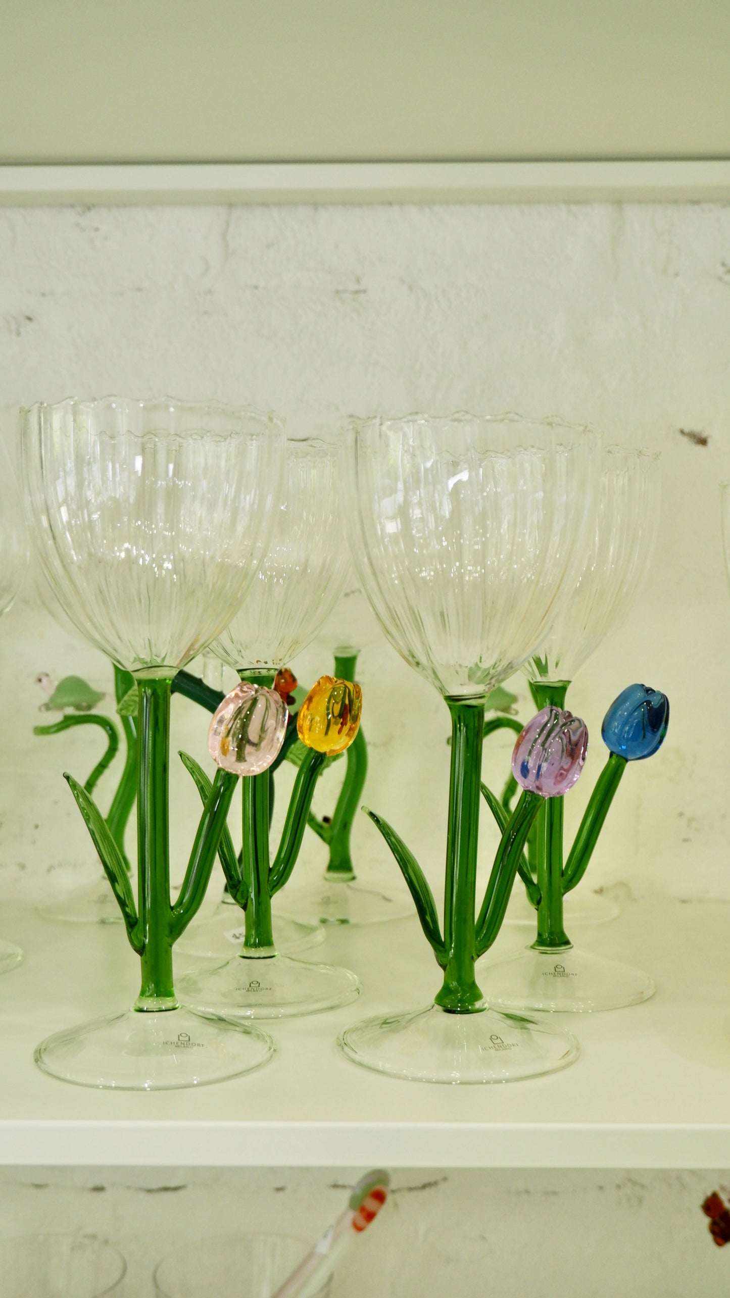 Ichendorf Milano | Optic Stemmed Glass Blue Tulip