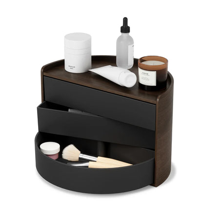 Umbra | MOONA STORAGE BOX- Black Walnut (Pick up & Delivery Only)