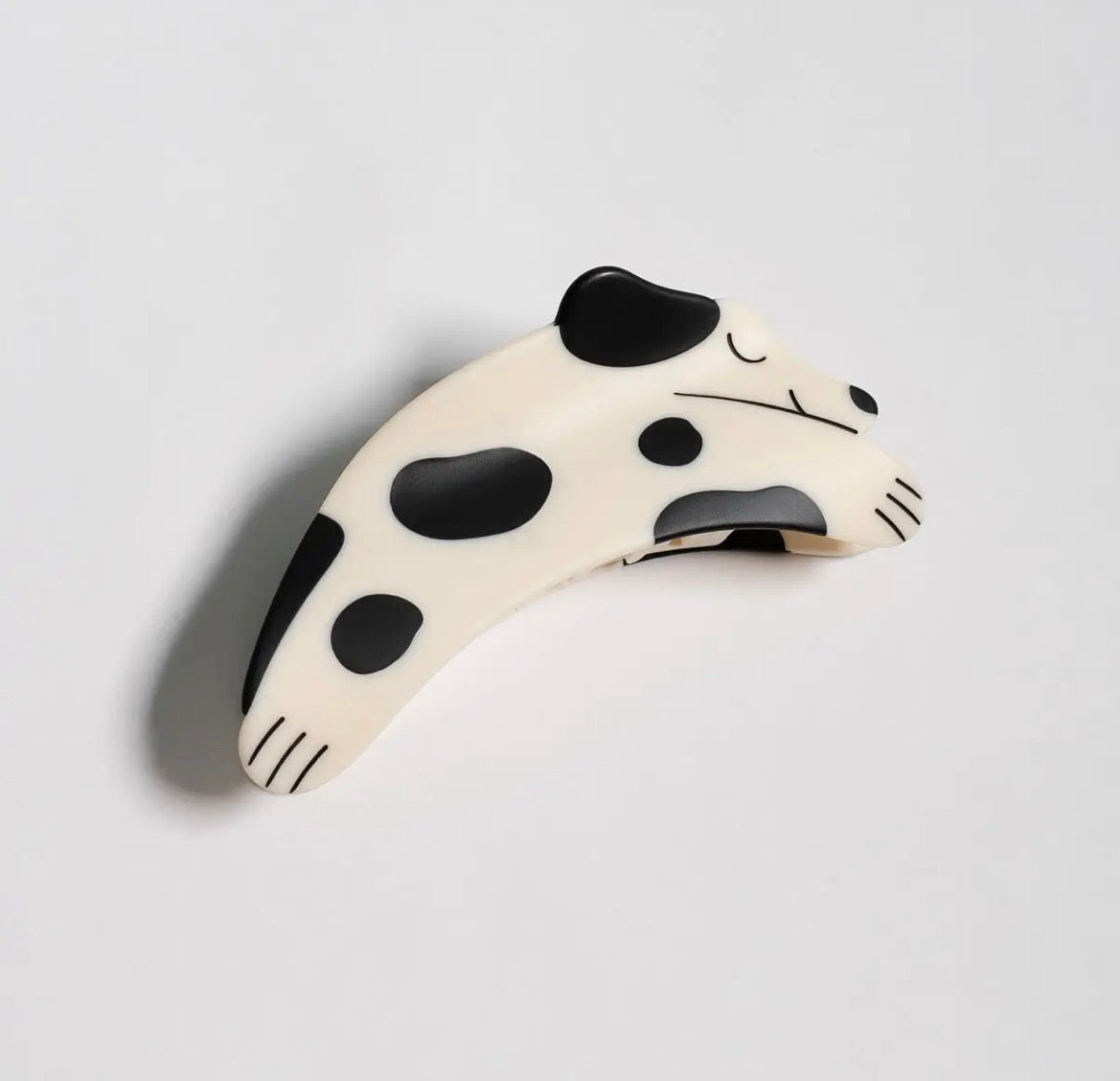 Winona Irene｜Puppy Claw - Matte Acetate Spotted Dog Hair Claw