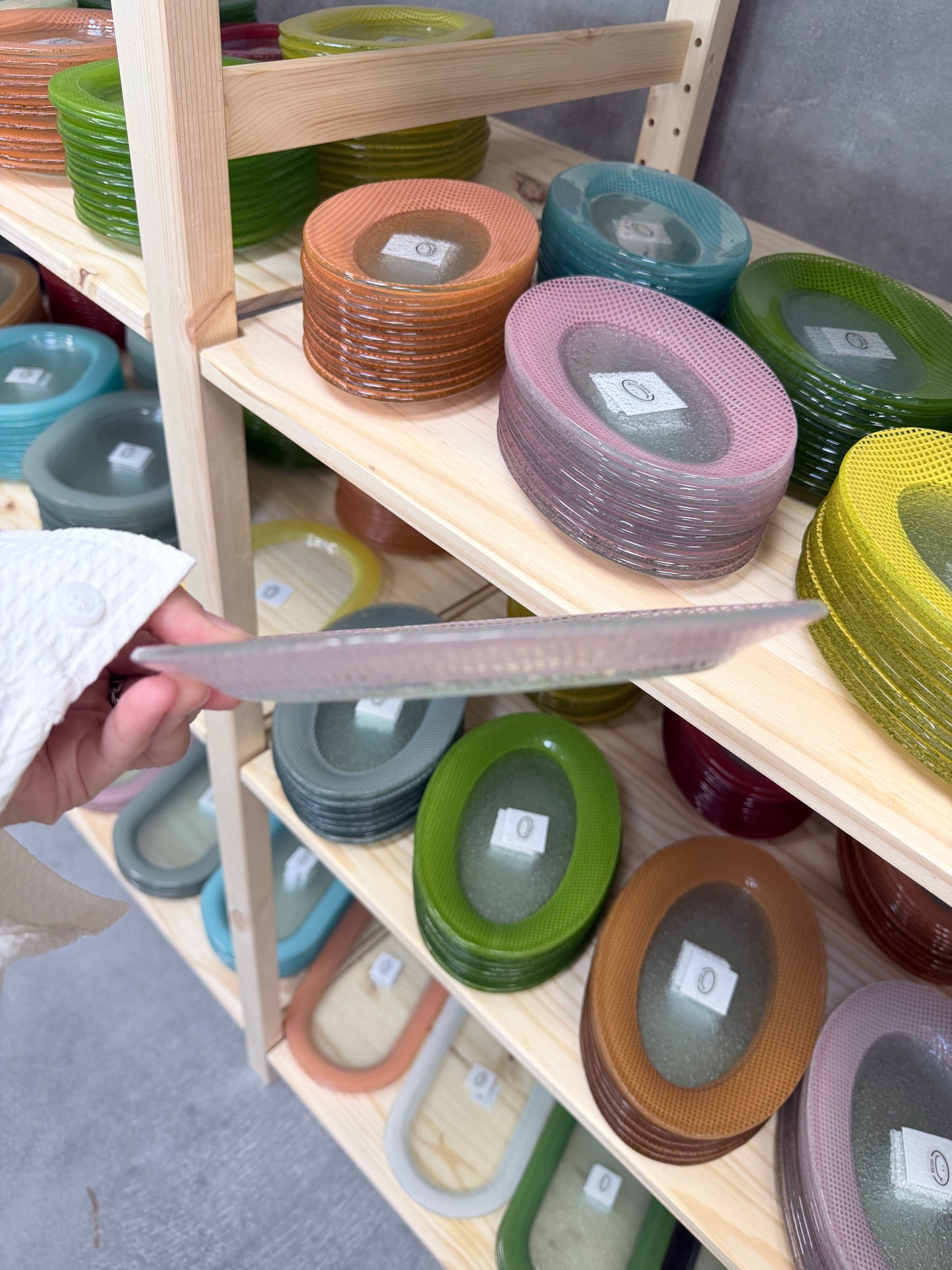 Eding | Assiette à amandes Checky en verre petite