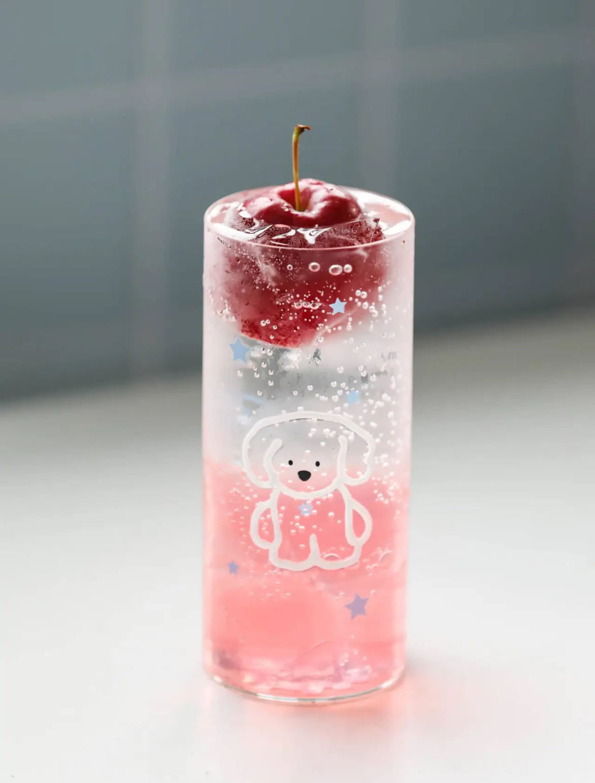 Lumiland｜White Beagle Tall Glass cup