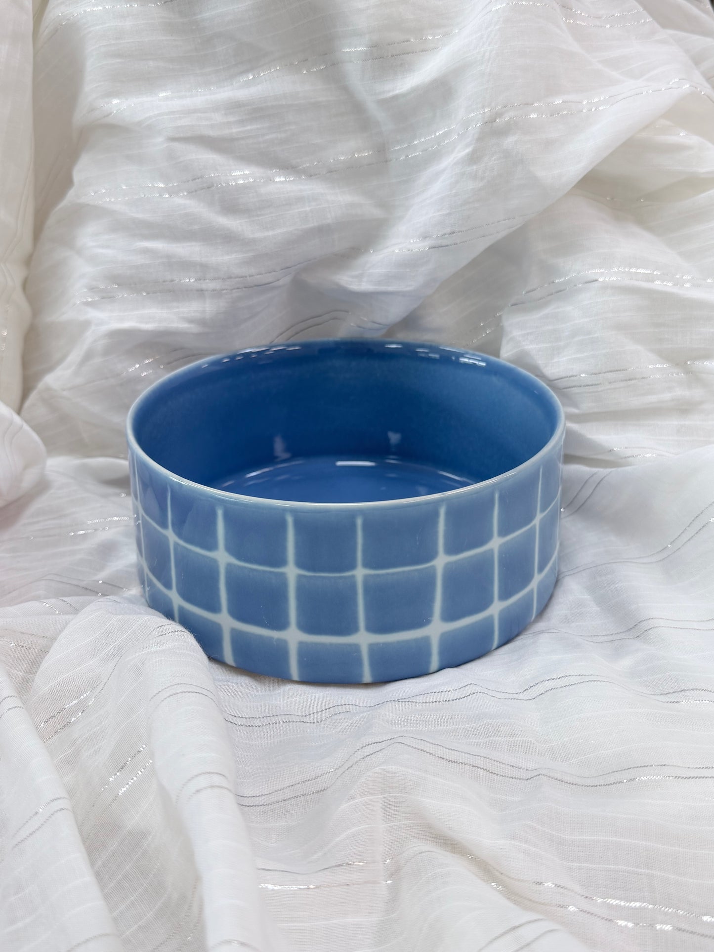 Egg Back Home｜Pet Bowl Stoneware blue