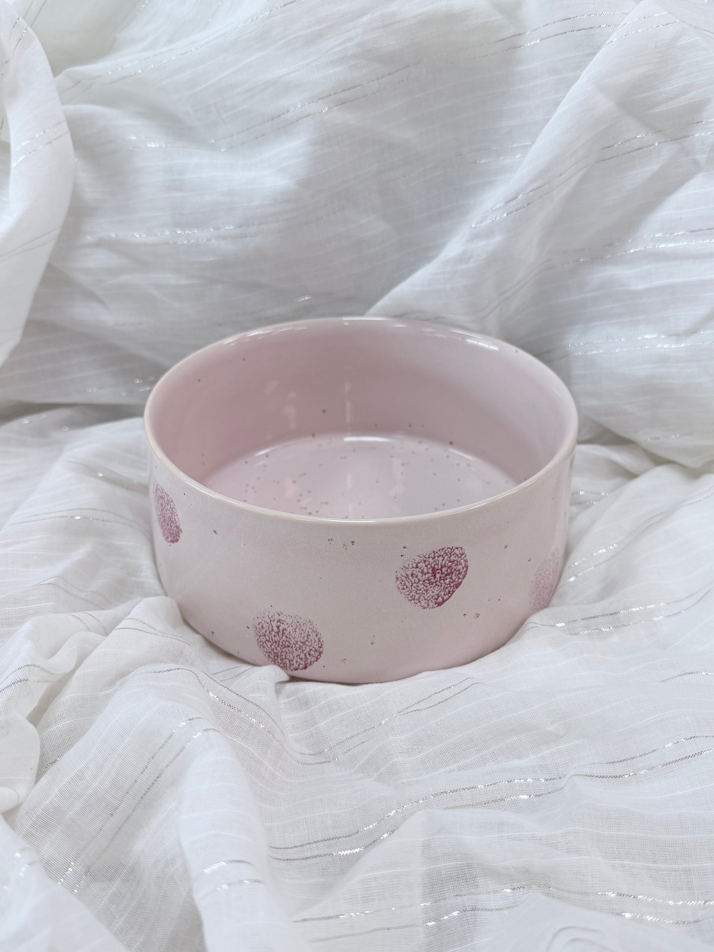Egg Back Home｜Pet Bowl Stoneware pink