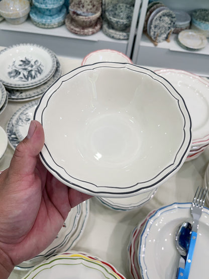 Gien Les Filet｜Large Cereal Bowl (3 colors)