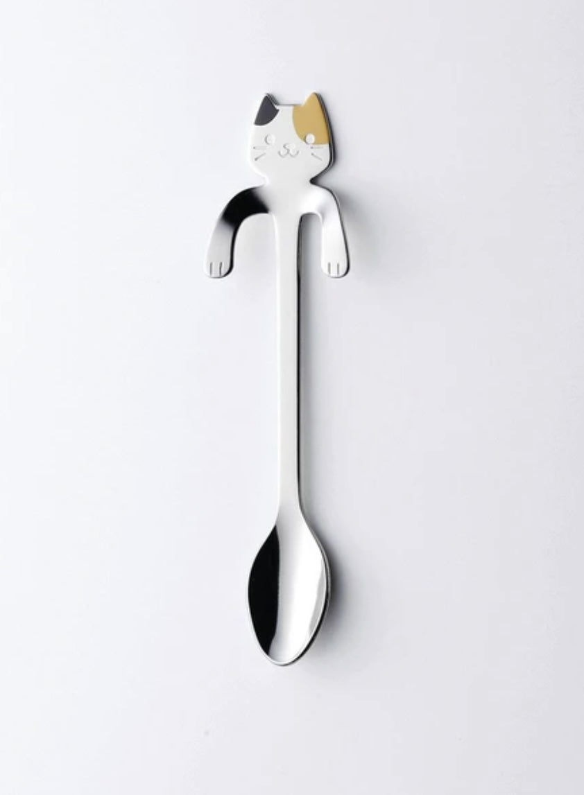 Cat Coffee Spoon - Black Cat