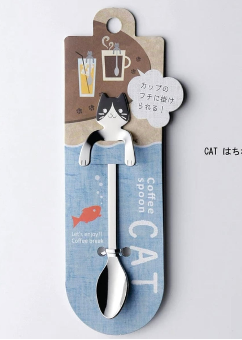 Cat Coffee Spoon - Black Cat