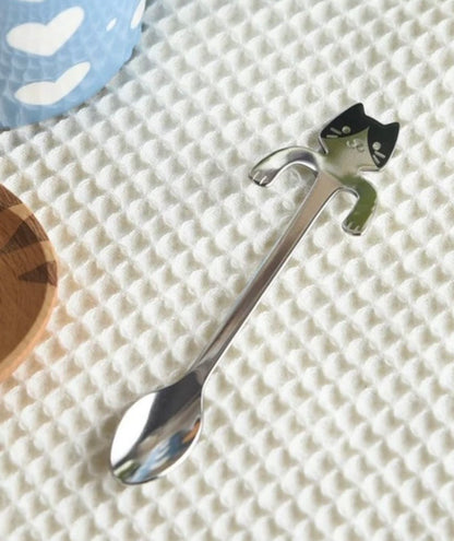 Cat Coffee Spoon - Black Cat