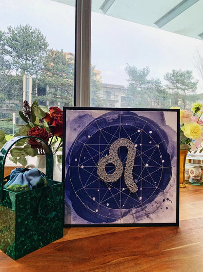 Constellation Symbol Framed String Art