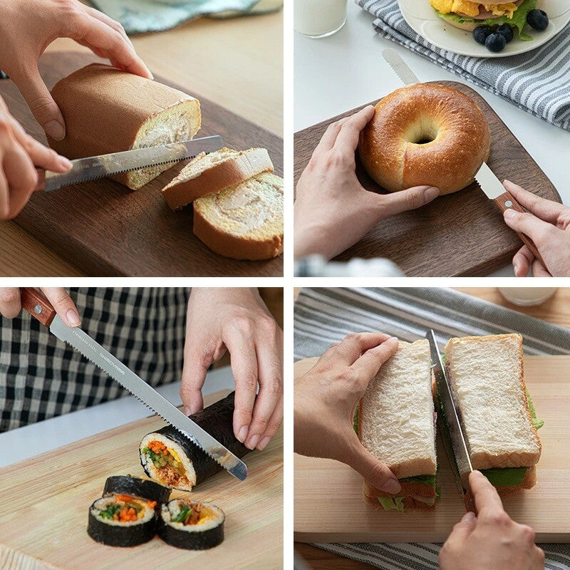 Tsubamesanjo | Wooden Handle Bread Knife