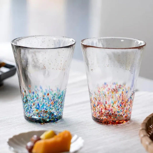 Aderia Tsugaru | Handmade Crystal Glass Tumbler Set