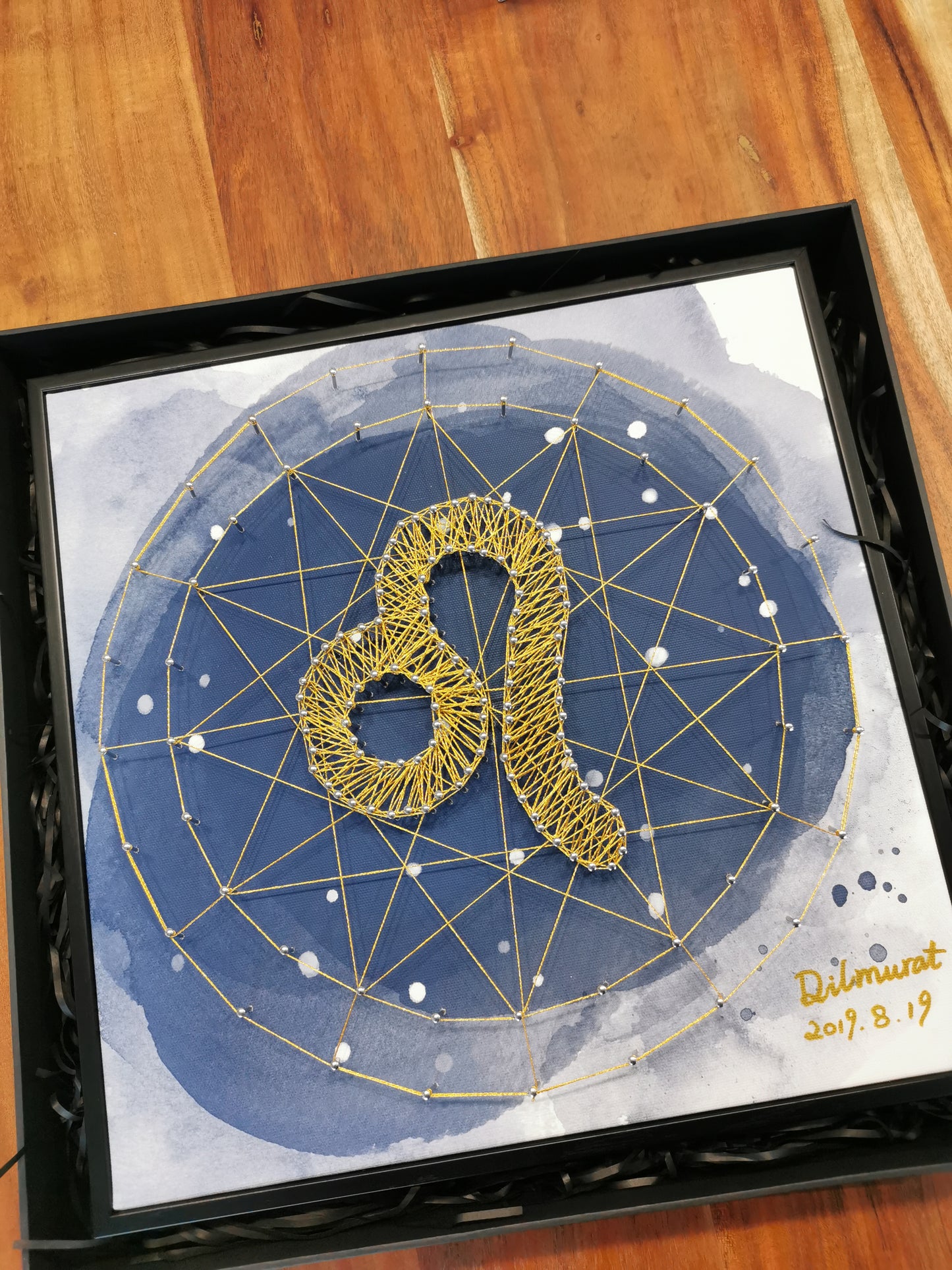 Constellation Symbol Framed String Art