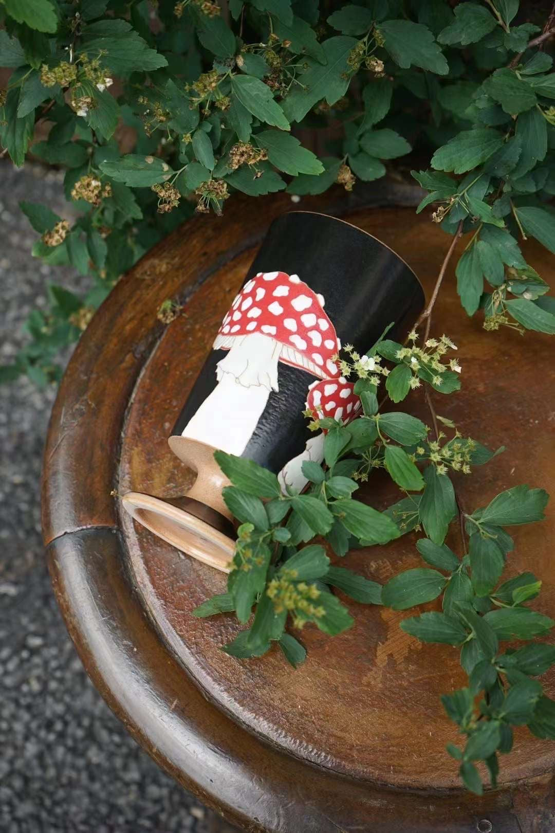 Jingdezhen | Xiaoxi | Handmade Mushroom Collection - Footed Tumbler