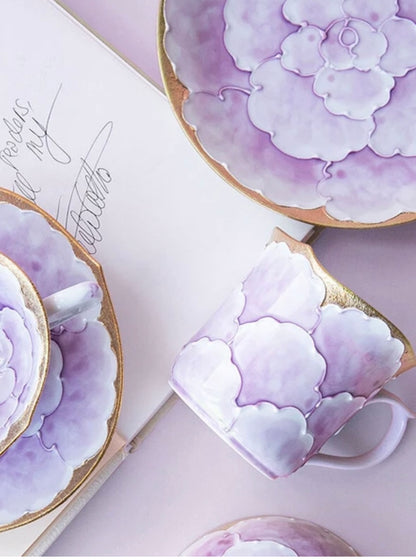 Arita Ware | Purple Peony Plate