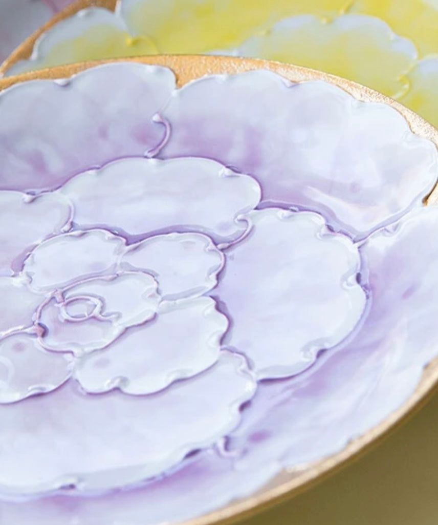 Arita Ware | Purple Peony Plate