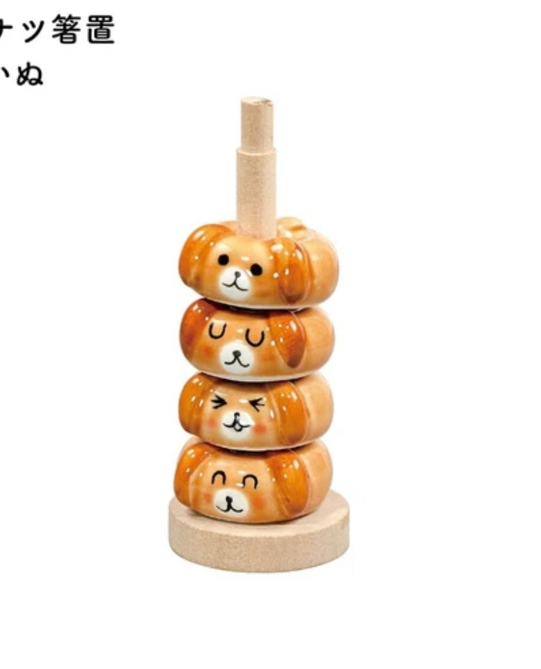 TANAKA | Doughnut Chopstick Rest - Shiba Inu