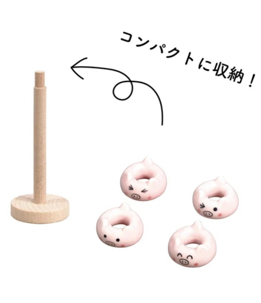 TANAKA | Doughnut Chopstick Rest - Pig