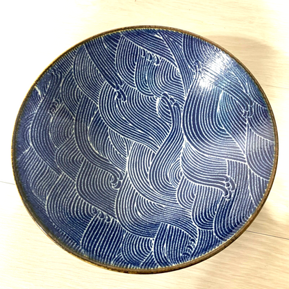 Showa | Mino Ware Large Bowl - Blue Aomi