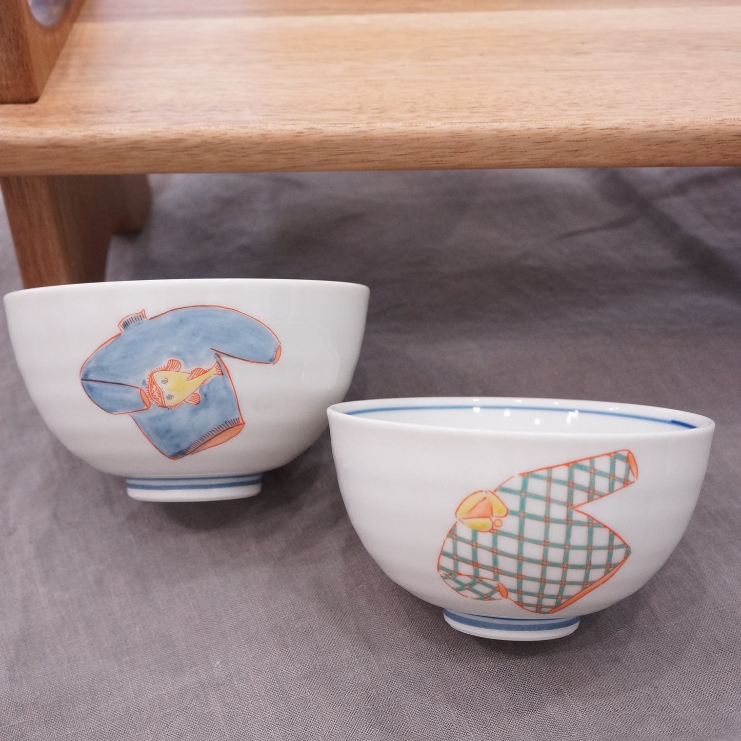 Kutani Ware | Modern Couple Rice Bowl Set