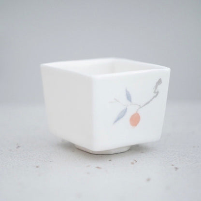 Jingdezhen | Lanting | Handmade Summer Fruit Tea Cup - Square