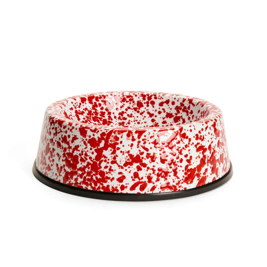 Crow Canyon | Large Pet Bowl - (Splatter Red)